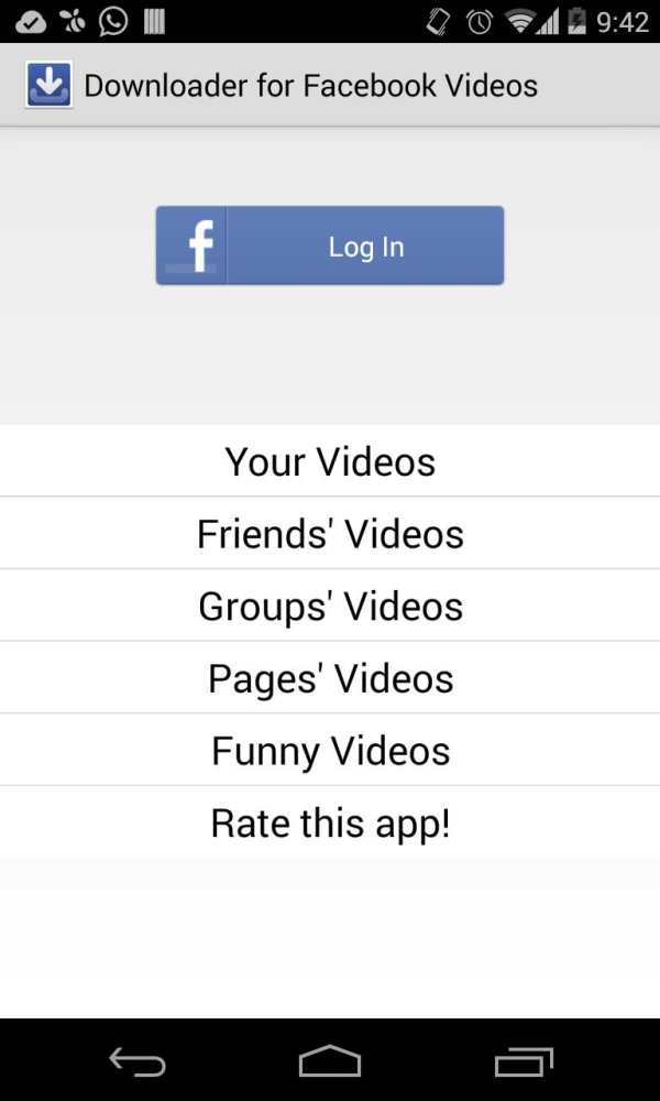 Downloader for Facebook Videos screenshot 1