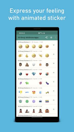 3D Emoji Animated Stickers WAStickerApps screenshot 1
