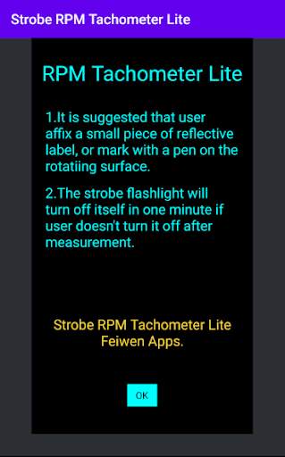 Strobe RPM Tachometer Lite screenshot 2