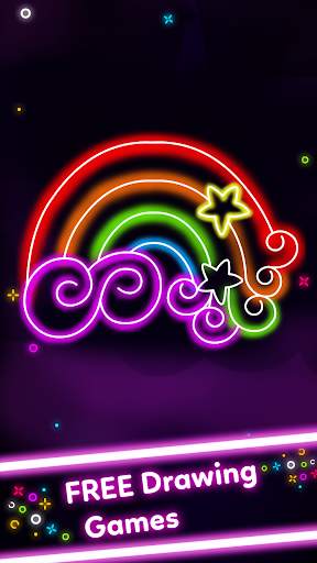 Doodle Glow Coloring Games screenshot 3