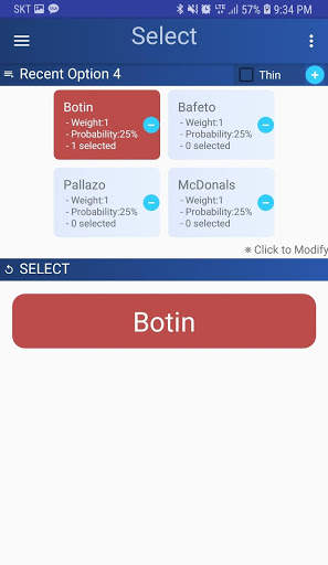 Select : Decision making Random App screenshot 2