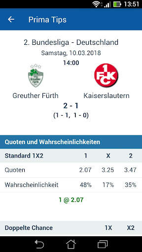 Fußball Vorhersagen PrimaTips screenshot 7