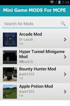 Mini Game MODS For MCPE स्क्रीनशॉट 2