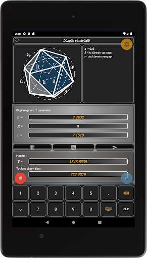 Geometryx Geometri Hesaplayıcı screenshot 14