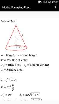 Maths Formulas Free скриншот 2
