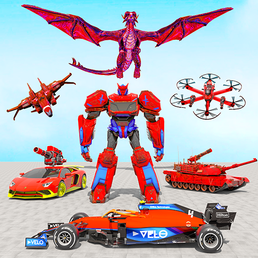 Flying Robot Transforming Game icon