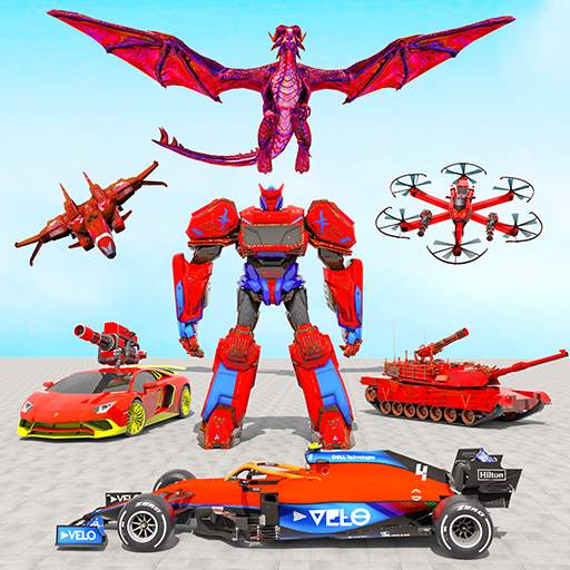 Flying Robot Transforming Game 1.0.20