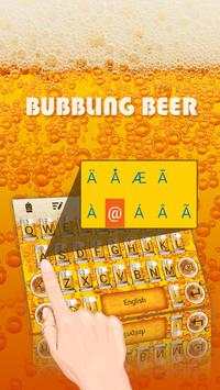 Bubbling Beer Theme&Emoji Keyboard screenshot 2