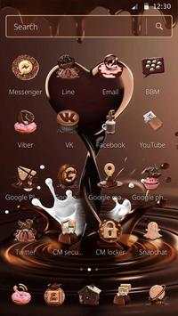 Chocolate Love Heart Launcher Theme screenshot 6