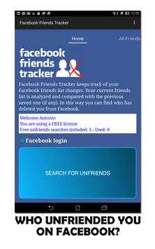 Who deleted me from Facebook? screenshot 1