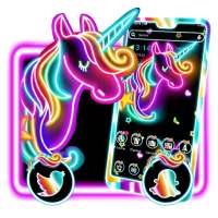 Neon Colorful Unicorn Theme logo