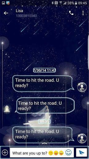 White Dream skin (Next SMS) screenshot 4