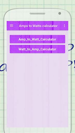 Amps to Watts Calculator screenshot 2