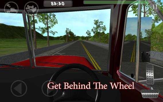 Big Red Truck: 3D Driving Sim screenshot 2