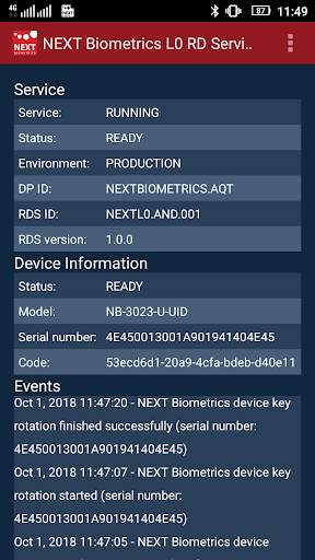 NEXT NB3023 RD Service - AQT(old) screenshot 1