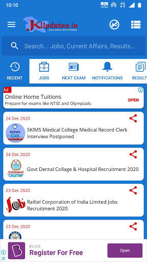 JKUpdates Jobs, JK News, Study screenshot 3