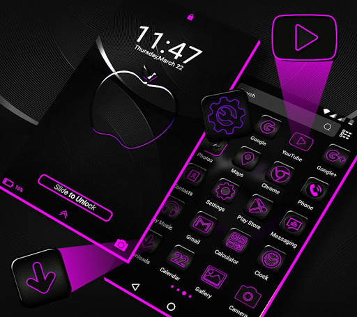 Crystal Black Apple Theme screenshot 5