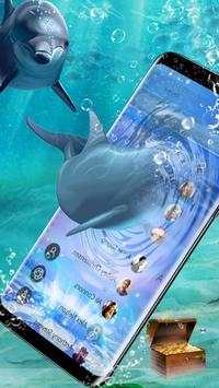 3D Pretty Dolphin Theme Blue Theme screenshot 6