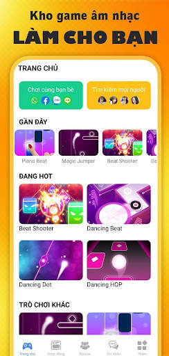 Fega - Mạng xã hội game Âm nhạc screenshot 1