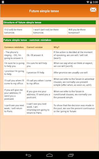 English Tenses Tables screenshot 10
