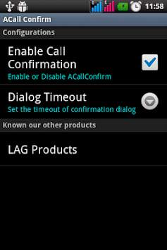 ACall Confirm screenshot 2