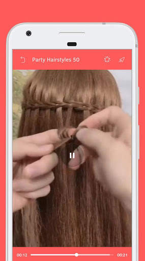 Party Hairstyle - Video Step By Step Offline screenshot 6