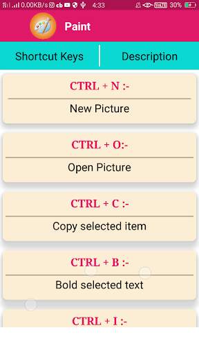Computer Shortcut Keys (300 Keyboard ShortcutKeys) screenshot 4
