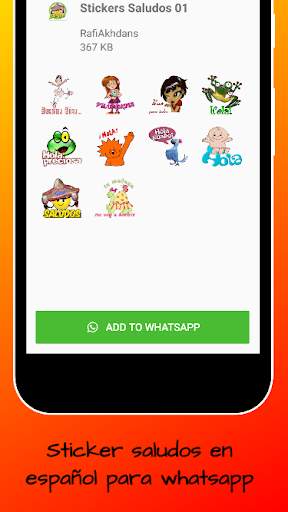 Stickers de Saludos para Whatsapp Gratis screenshot 3