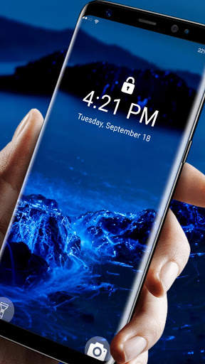 Blue Night Ocean APUS Live Wallpaper screenshot 2
