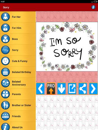 Sorry Cards & Picture Messages screenshot 15