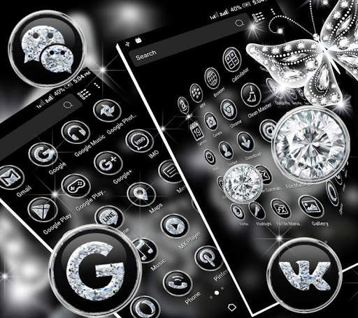 Glassy Butterfly Launcher Theme скриншот 2