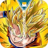 Saiyan Goku Zipper Lock Screen 1.0
