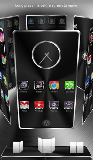 Next Launcher Theme Titanium screenshot 3