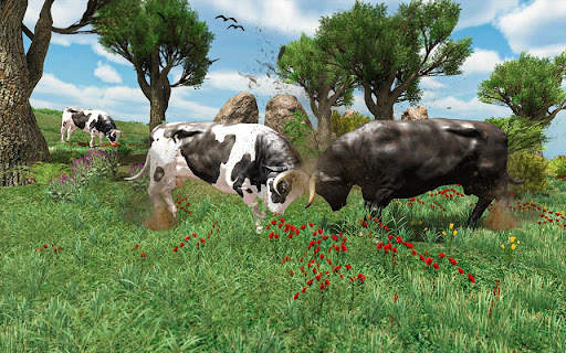 Angry Bull Attack Wild Sim 3d screenshot 2