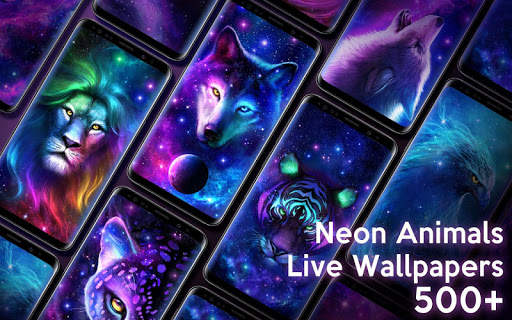 Neon Animal Live Wallpaper screenshot 1