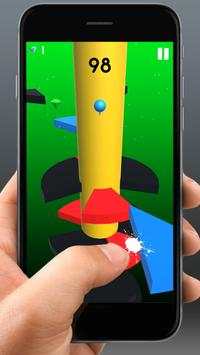 helix spiral lompat merah bola bergulir bola screenshot 14