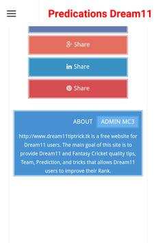 Predications Dream11 screenshot 5