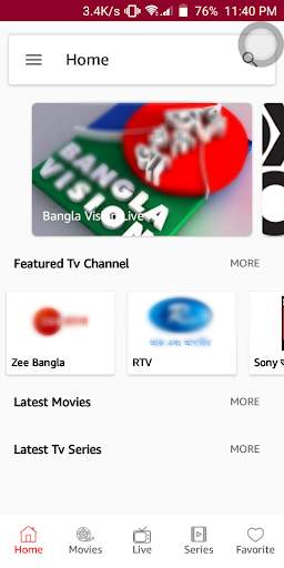 Free Live TV - NX TV screenshot 1