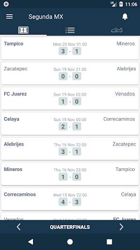 Resultados de la Ascenso MX - México screenshot 2