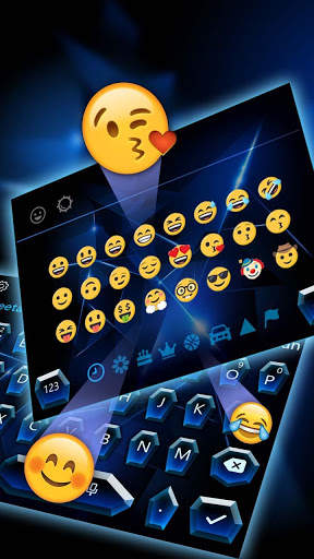 Black Blue Keyboard स्क्रीनशॉट 3