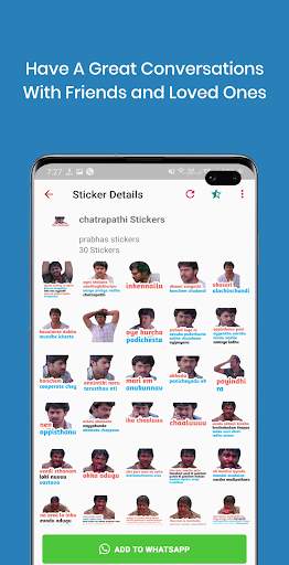 Prabhas Stickers - Rebel star Prabhas WA Stickers screenshot 5