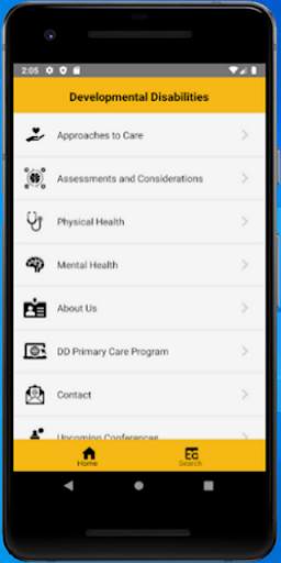 Developmental Disabilities Primary Care Guidelines screenshot 1