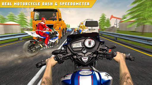 Extreme Highway Traffic Bike Race : Moto Racing screenshot 2