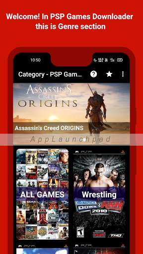 PSP Games Downloader - PSP PSX PS2, ISO & CSO Roms screenshot 1
