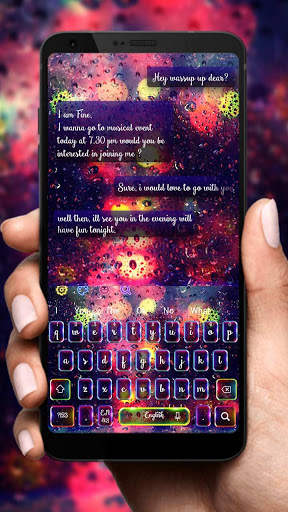 Luminous Water Drops Keyboard screenshot 3