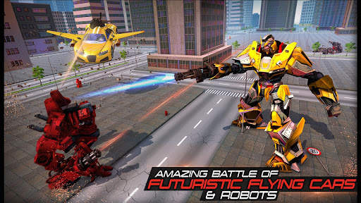 Flying Robot Car Transform: Robot Games screenshot 1