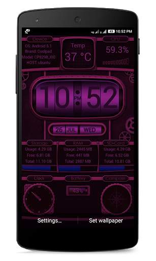 Device Info Live WallPaper screenshot 3
