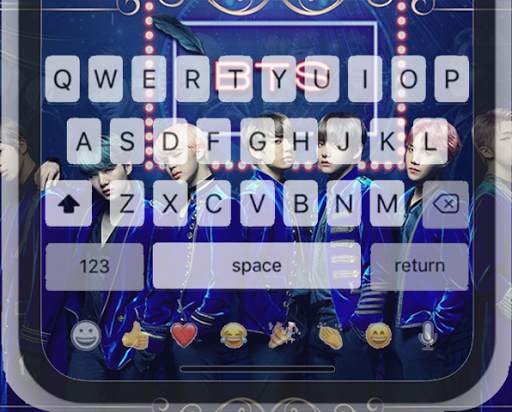 Cute and Cool of BTS Keyboard Theme स्क्रीनशॉट 3