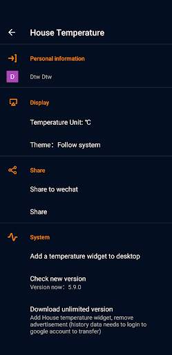 House Temperature screenshot 2