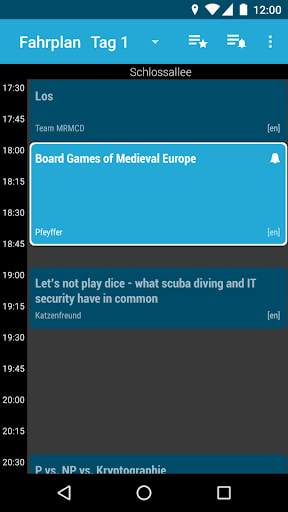 MRMCD 2019 Fahrplan screenshot 1